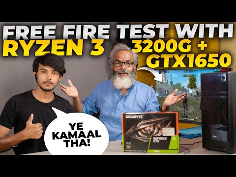 Free Fire Testing with Ryzen 3 3200G + GTX1650