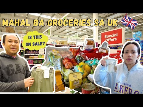 Day in my life in UK:MAGKANU GROCERY PER WEEK SA UK + GROCERY SHOPPING AND HAUL!