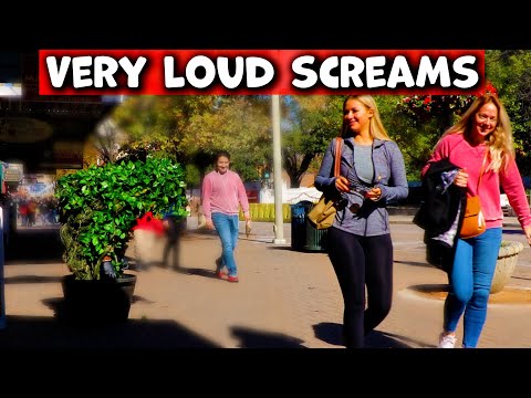 Bushman Prank: Screams vs Very Loud Screams!!