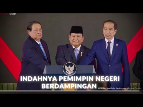 3 Presiden dan 4 Wapres Berdamping Pd Peluncuran Daya Anagata Nusantara (Danantara), Istana Merdeka