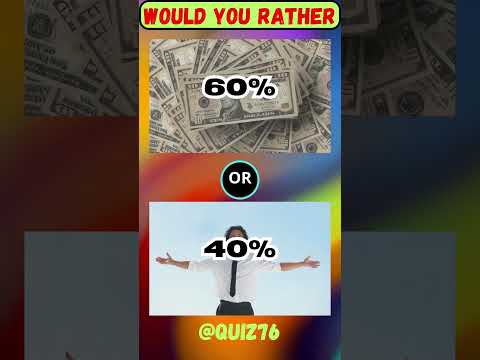 Would you rather  Quiz #quiztime  #quizzes