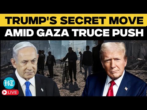 LIVE | Trump's Secret Move Shocks Mid-East Amid Gaza Truce Push| Israel| Hamas| Gaza| IDF| USA