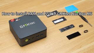 How to install RAM and SSD in GMKtec NucBox M6 #minipc #tutorial #howto #diy #computer #PC #gamingpc