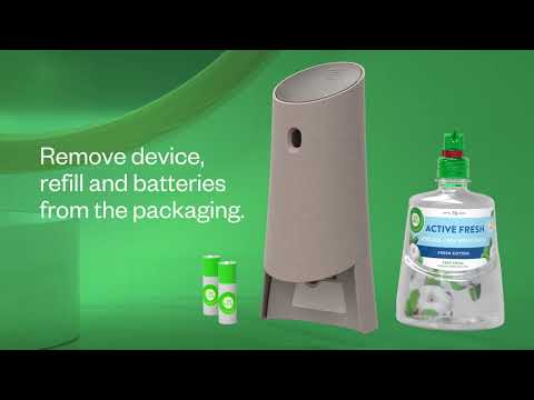 Air Wick 24/7 Active Fresh Auto Spray How To Use Video