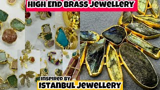 Silver Replica Jewellery Manufacture| Luxury Golden Brass Jewellery Collection| #brassjewellery