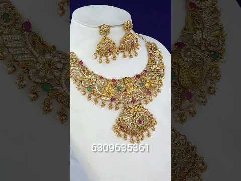 Nakshi jwellery Matt finish| bridal jewellery sets #lowpricebridaljewellerydesigns