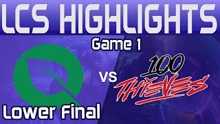 FLY vs 100 Highlights Game 1 | LCS Summer Playoffs 2024 | FlyQuest vs 100 Thieves