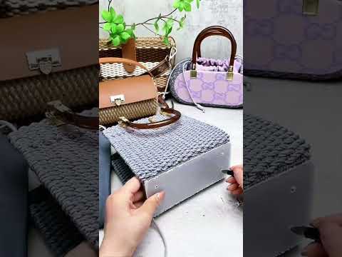 DIY Handbag, How to Make Handbag with Rope 9 #diy #diyropebasket #bag