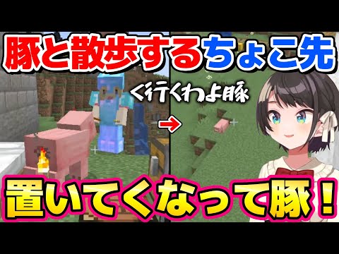 置いていかれたちょこ先の豚がスバルに懐いてしまうw【ホロライブ切り抜き/癒月ちょこ/大空スバル】