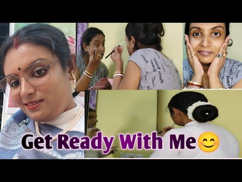 GET READY WITH ME 🙂 | Biye Bari Look | Bangali Biye Bari | GROWING SILENTLY |