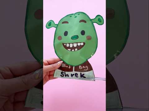 Shrek blind bag! #blindbag #papercraft #papersquishy #squishy #asmrvideo #asmrunboxing #asmr #shorts