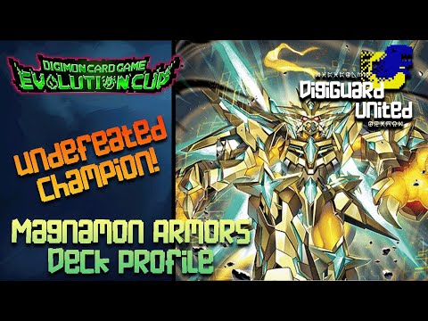 UNDEFEATED CHAMPION of the Evolution Cup! Magnamon Armors Deck Profile | BT16 Beginning Observer