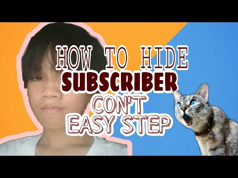 How To Hide Youre Subscriber Count In Youre Youtube Channel (STEP BY STEP) |TRICKS & TUTORIAL