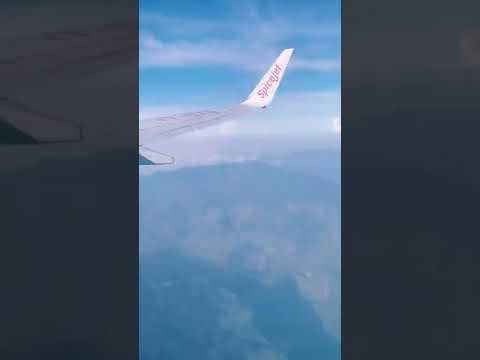 Flight landing video./ நாங்க இந்தியா வந்துடோம்😍./ Hello India😀 Dubai to India flight travel./