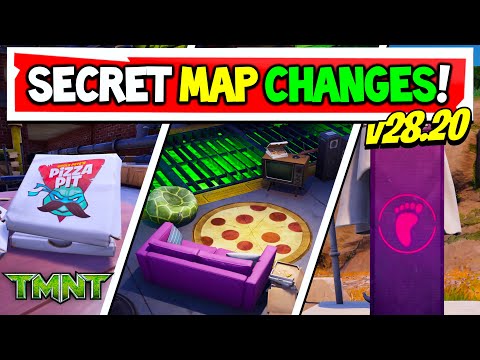 Fortnite TMNT UPDATE MAP CHANGES | v28.20 CHAPTER 5