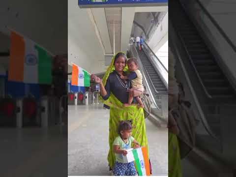 Celebrating the spirit of freedom with Hyderabad Metro Rail !