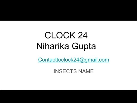 Insects #clock24 #niharika #play #basic #animals #birds #hindi #insect#kindergarten