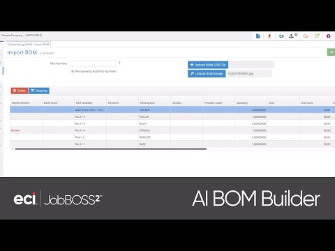 AI Revolutionizes JobBOSS²: Introducing the AI BOM Builder