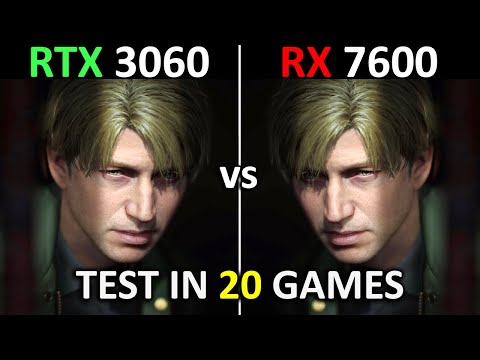 RTX 3060 12GB vs RX 7600 | Test in 20 New Games at 1080p | Performance battle! 🔥 | Late 2024