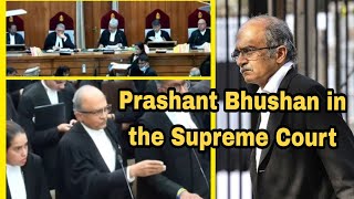 Prashant Bhushan arguing in the Supreme Court