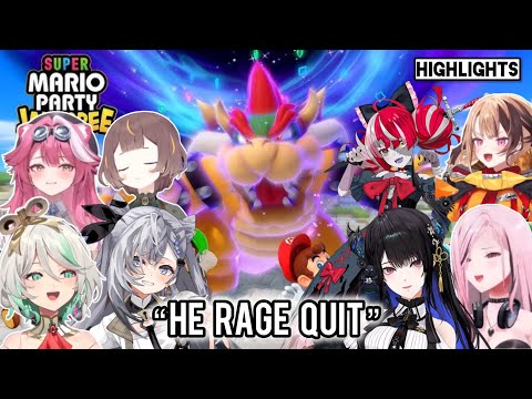 HoloID and HoloEN BULLIED Bowser until the Game DISCONNECTED [Super Mario Party Jamboree HIGHLIGHTS]