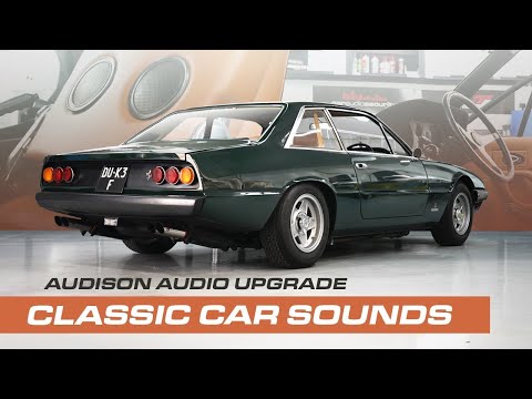 Classic Ferrari 365 GT4 gets MODERN AUDIO UPGRADE | Car Audio & Security