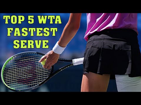 TOP 5 🔥 FASTEST WTA SERVE EVER.