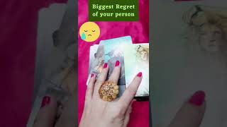 😭Regret of your person #feelings #regret#love #tarot#lovelife #divine #shortsfeed #shorts#youtube