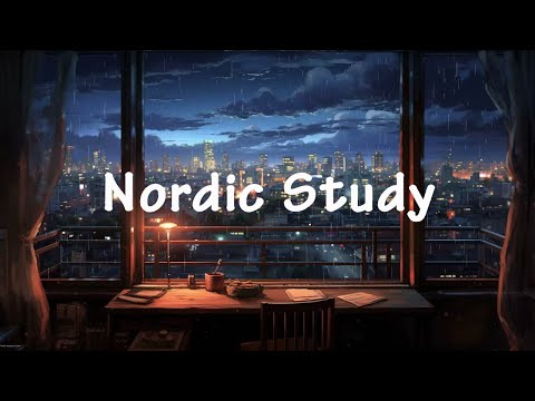 Nordic Study Session ☂️ Lofi Hip Hop ~ Nordic lofi mix | Ai Image