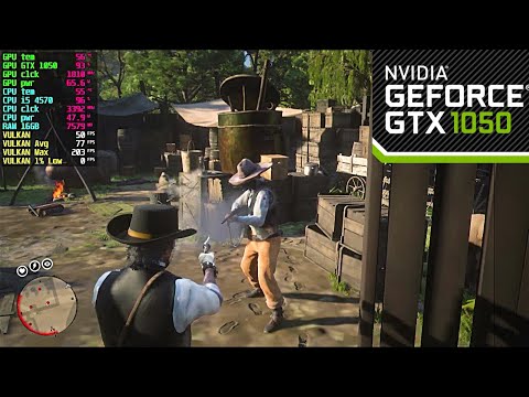 GTX 1050 2GB Red dead redemption 2 game test