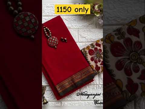 Narayanpet Cotton Premium Quality sarees WHATSAPP 9790271649 with Blouse kalamkari blouse 120 rs