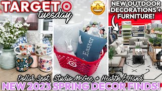 WHATS *NEW* IN THE TARGET DOLLAR SPOT + NEW HOME DECOR FINDS 😍 | Affordable Spring Outdoor Decor!