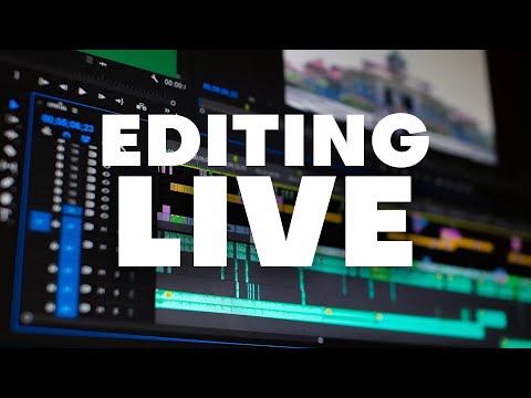 MY FIRST STREAM EVER! Editing a Music Video Live + Q&A!!