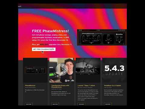 FREE Plugin Alert! SoundToys Phase Mistress