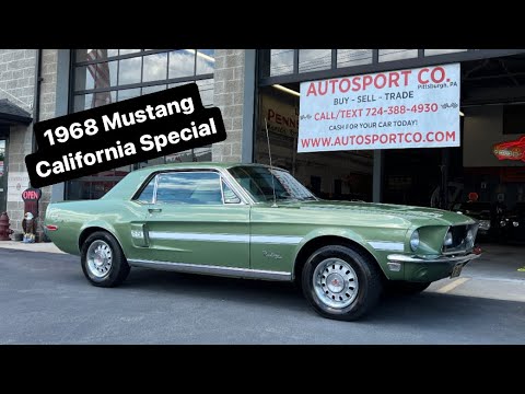 For Sale: 1968 Ford Mustang California Special ~Walk Around/Driving & Underside Presentation $39,900