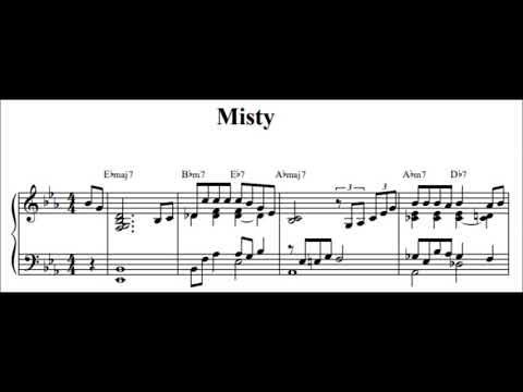 [Ballad Jazz Piano] Misty (sheet music)