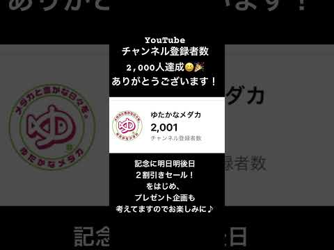 チャンネル登録者数2,000人達成ありがとうございます！プレゼント企画計画中♪ #ゆたかなメダカ#宮崎#宮崎市#めだか#メダカ#アクアリウム#魚#medaka#japan#fish#aquarium