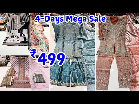 Pakistani Designer Suits ₹ 499 Single Delivery Wholesale Dress Material Online Shopping Hyderabad