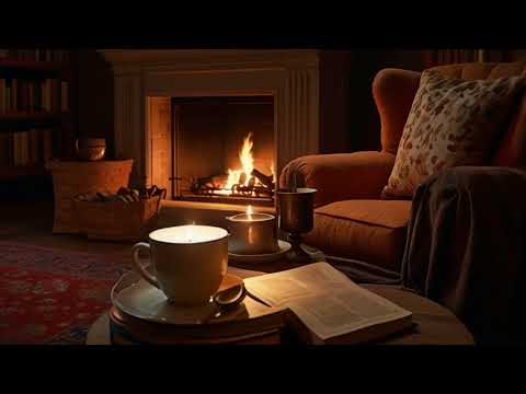 🔥 lofi Chill Beats with Fireplace Background Ambient Sound for relaxing🔥 #lofi #fireplace #chill