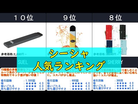 2024年【もくもく煙を味わえるシーシャ！てんちむさんアンバサダー！？】人気ランキングTOP10