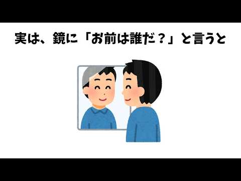 【鏡は〇〇】人生に役立つタメになる現象の雑学