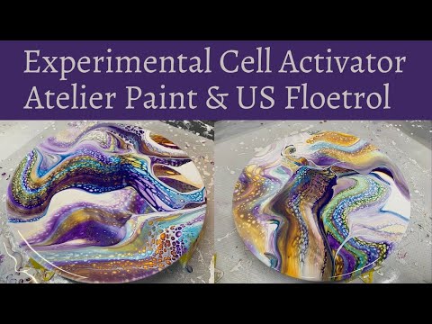 #180 Experimenting - Atelier Paint/US Floetrol as Cell Activator | Acrylic Pouring | Fluid Painting