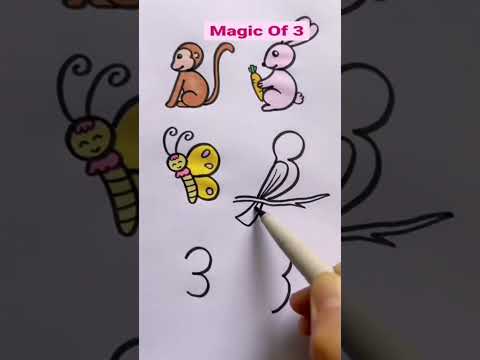 Magic of 3 #art #creativearts #shorts