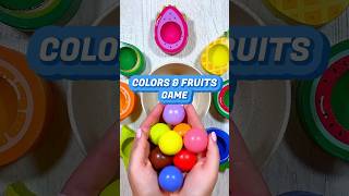 Color Sorting and Fruits for Toddlers | Educational Activities for Toddlers #shorts