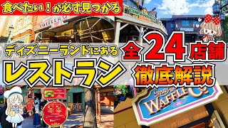 ディズニーランドのレストランが全部わかる！絶対に食べたいお店が見つかる！予約のいるレストラン10選と予約いらないレストラン14選の合計24店舗を徹底解説！