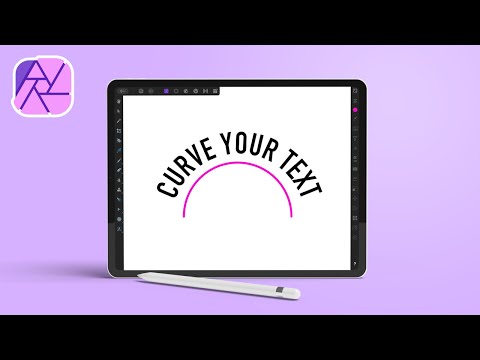 How To Curve Text with Affinity Photo for iPad