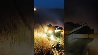 Nighttime Harvest 🌽🌛 #S7Combines #JohnDeere