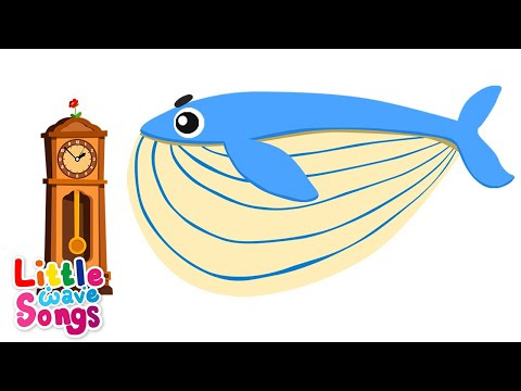 Hickory Dickory Dock with Giant Whale | Nursery Rhymes For Toddlers | Little Wave Songs - Baby Coco