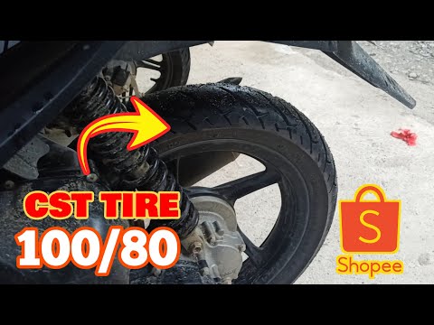 CST Tires 100/80 from Shoppe for Suzuki Skydrive!