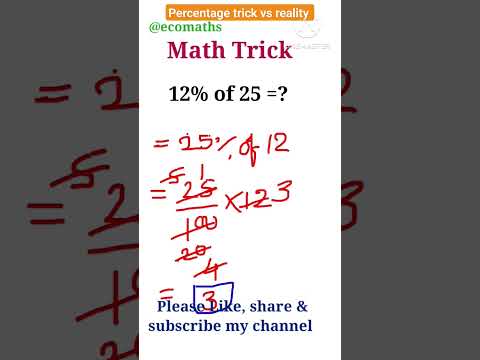 Percentage trick vs reality #shorts
